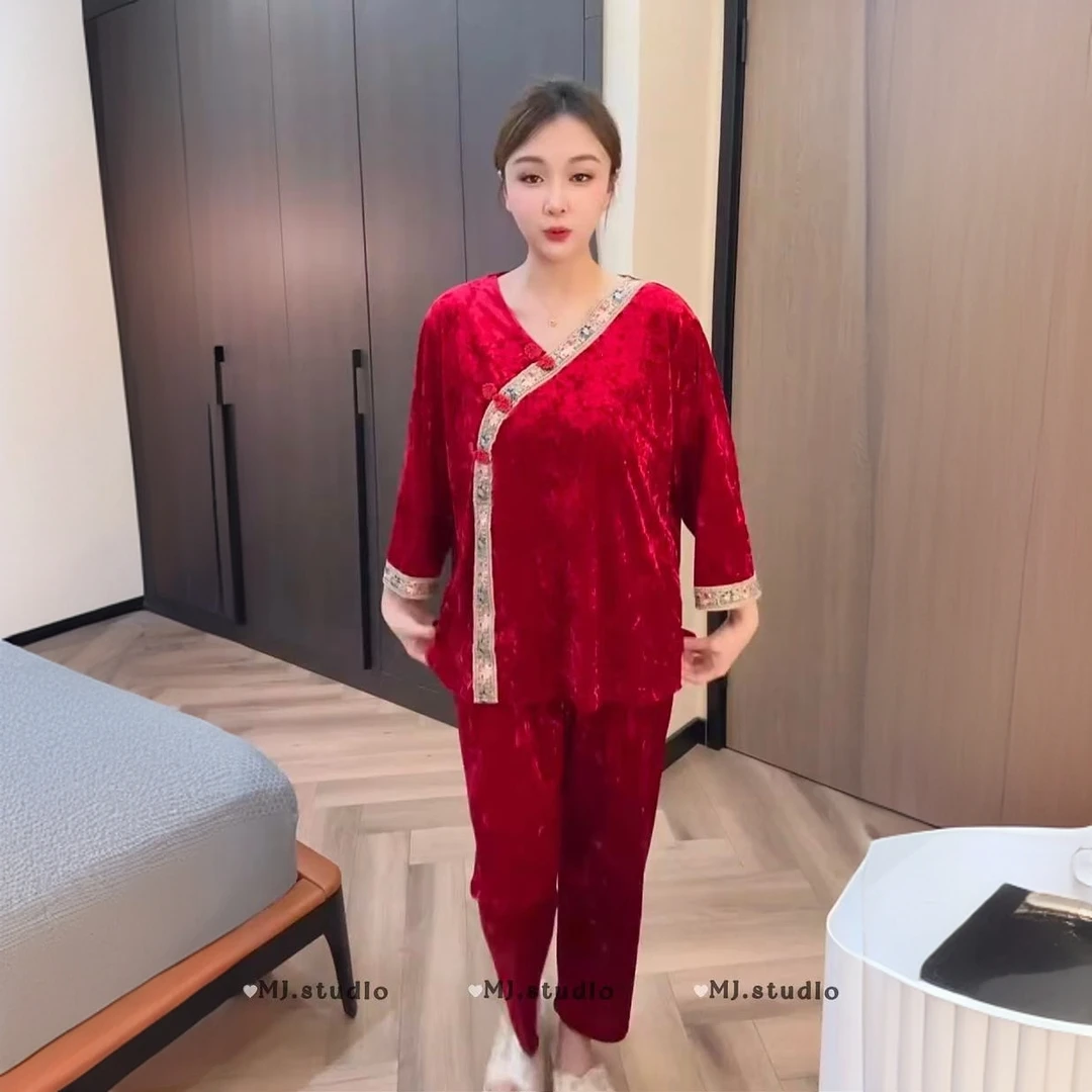 M.J 9939中式国风睡衣套装