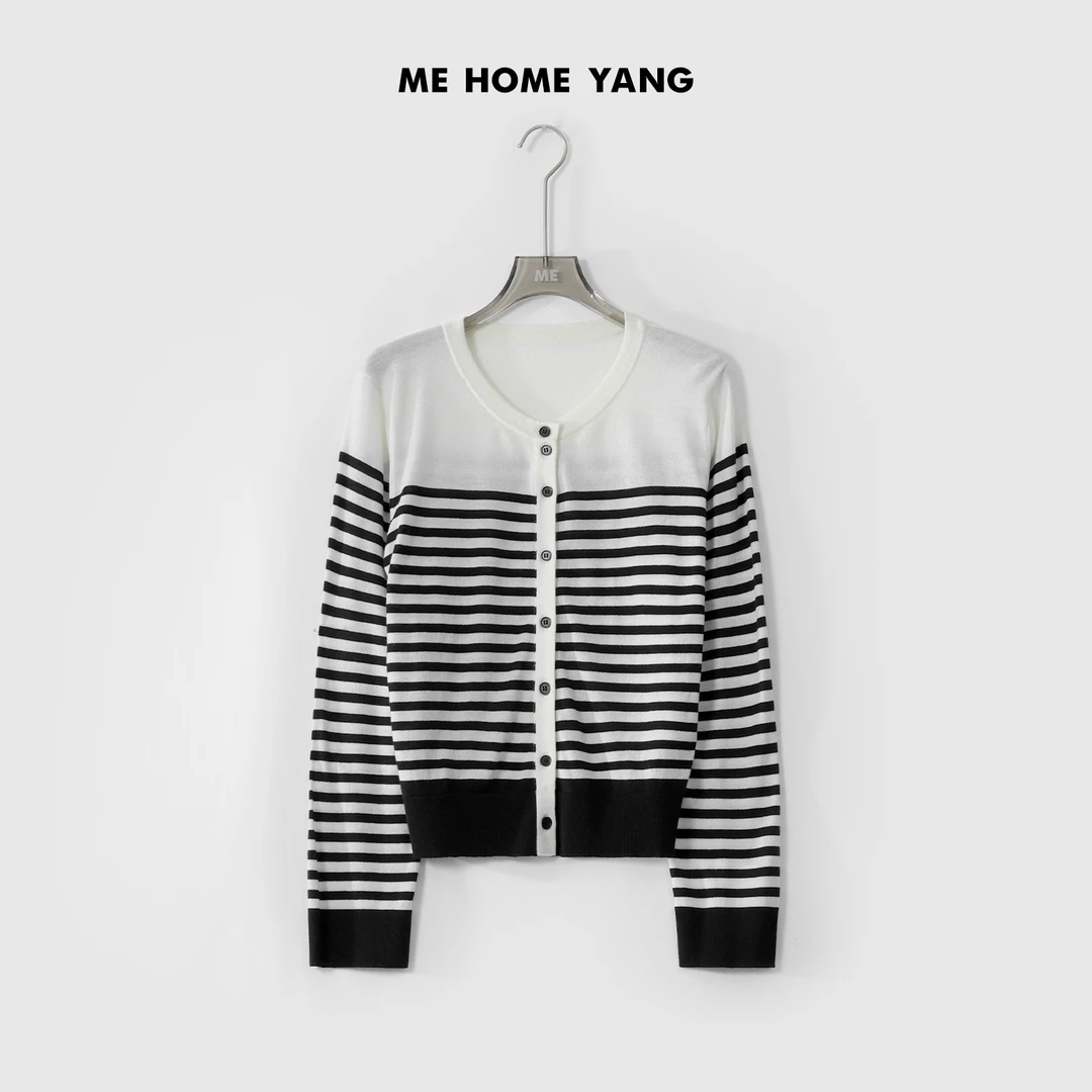 ME【通勤条纹衫】轻奢高定时尚设计师百搭新款毛衣MEQA0855