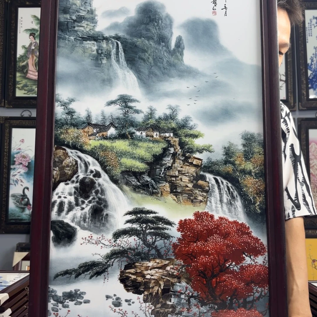 摆件景德镇陶瓷瓷板画