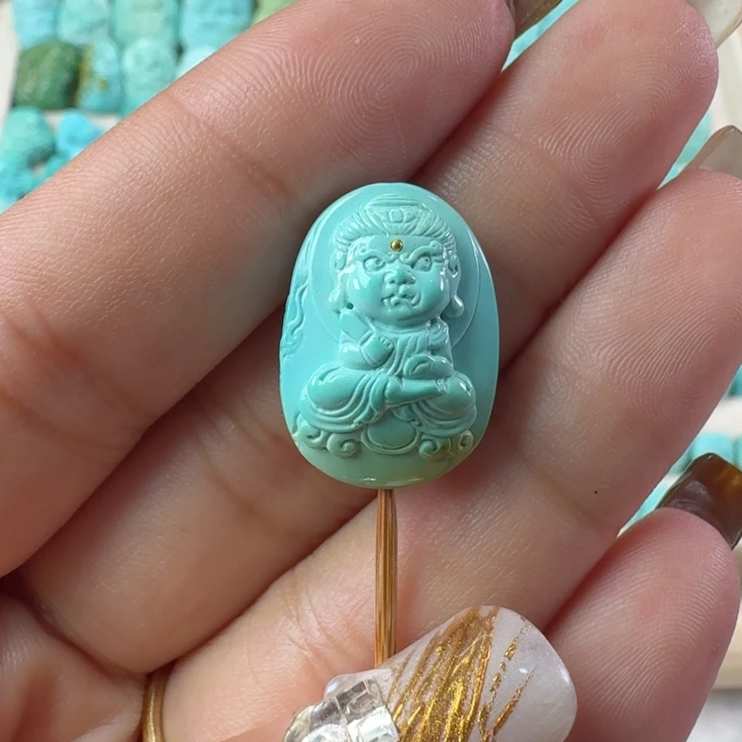 绿松石未镶嵌颈饰