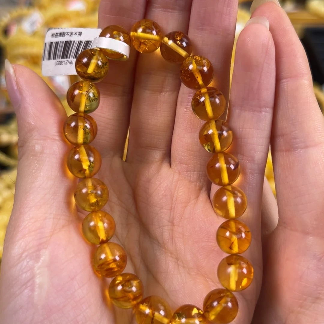 裸石琥珀未镶嵌9+花珀