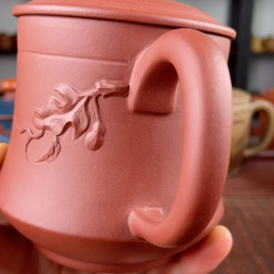 【闪购商品】茶杯紫砂宜兴原矿紫砂盖杯微瑕