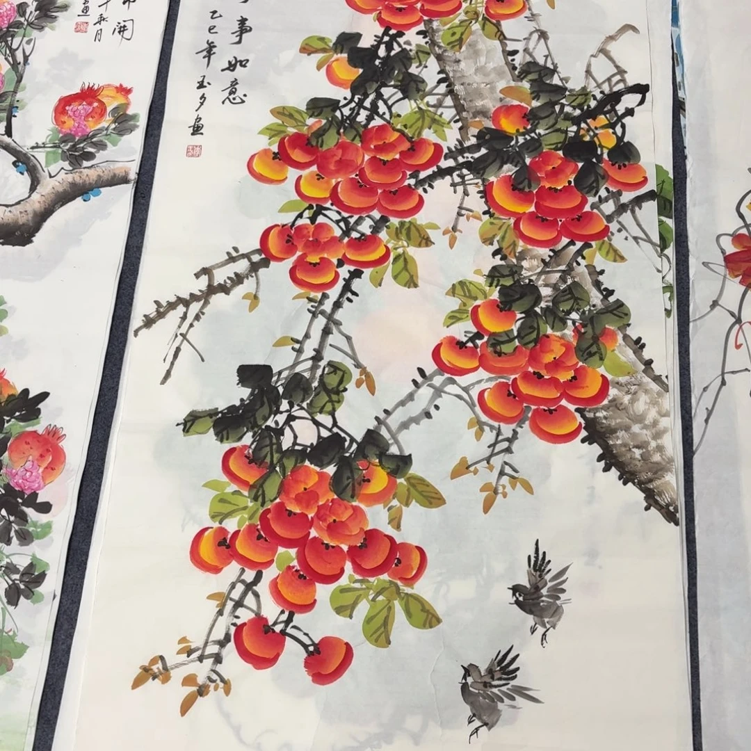 国画140×70画画画画