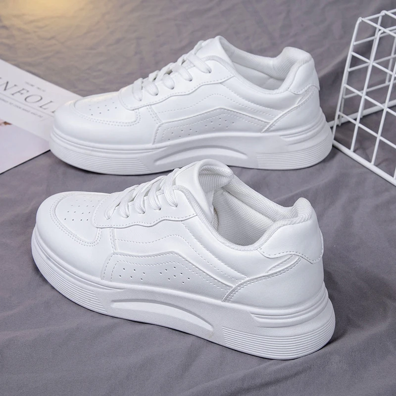 小白鞋春季秋季时尚女百搭板鞋夏季厚底女鞋韩版学生鞋运动鞋春