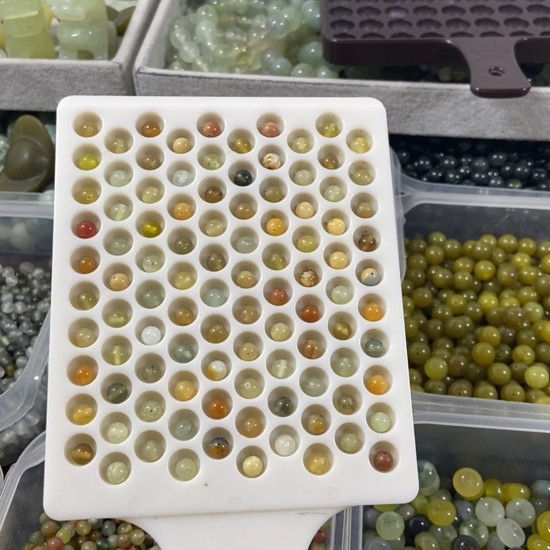 合金蛇纹石玉手链卡六