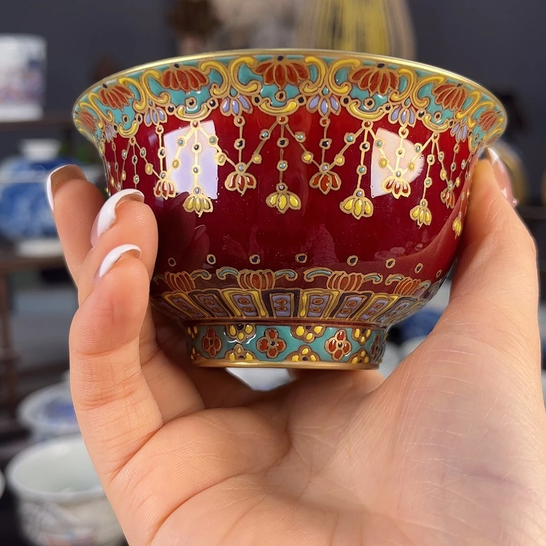 摆件景德镇陶瓷茶杯多