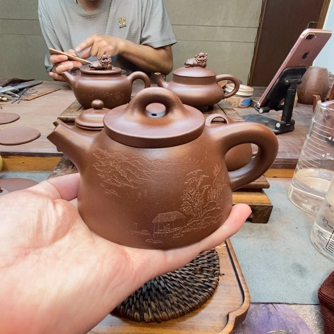 茶壶紫砂霸王石瓢壶（原矿底槽清245cc）