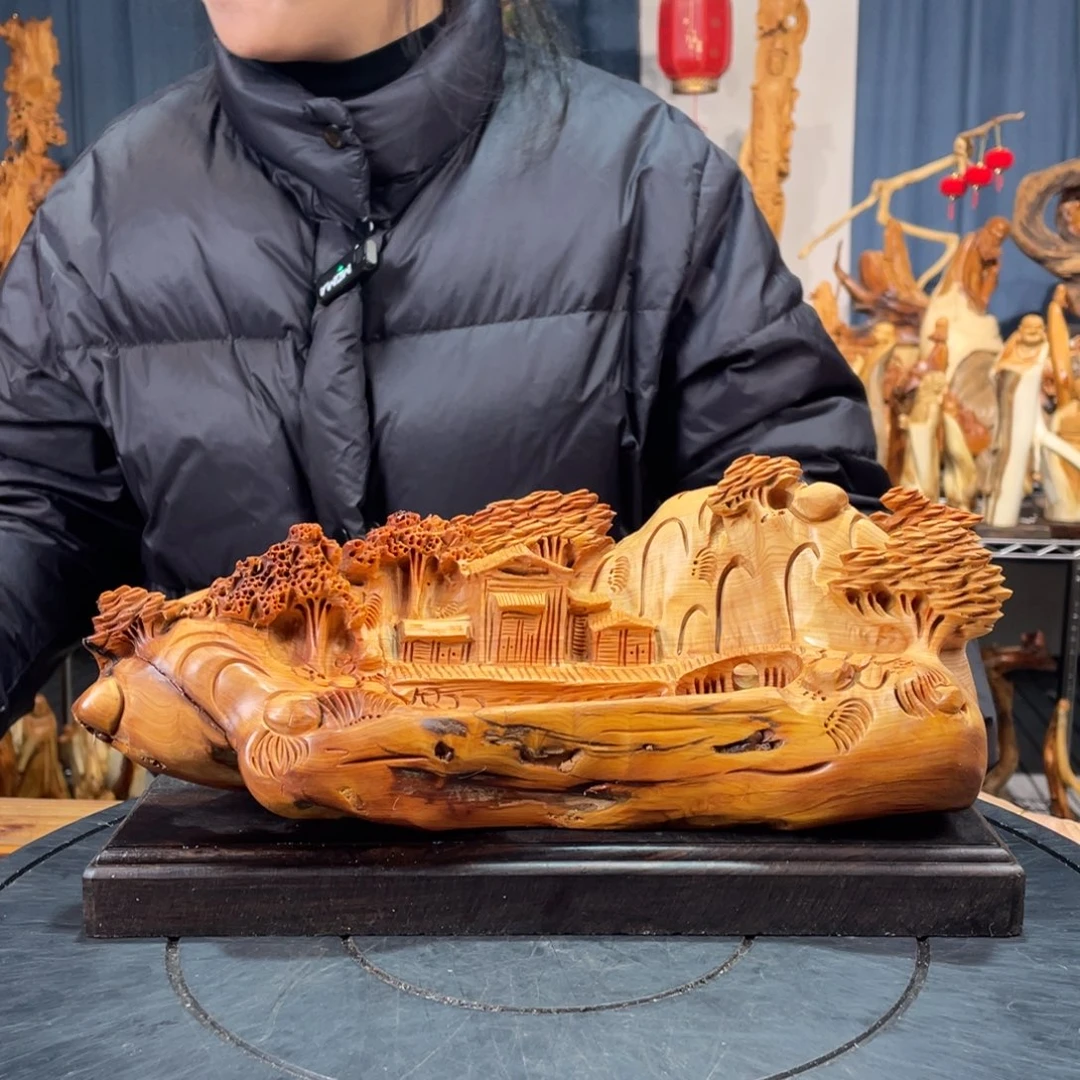 柏木（崖柏）山水倒流香送两盒香