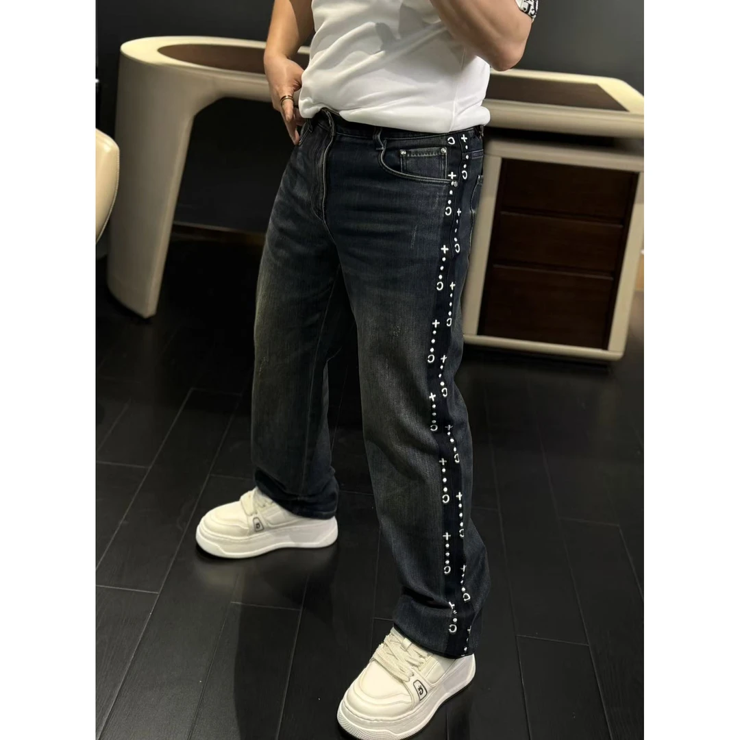 【马哥严选】2025欧货潮品秋冬轻奢高端气质百搭休闲男士牛仔裤裤子