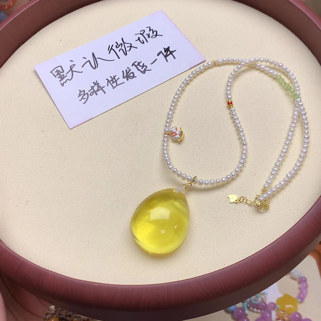 琥珀吊坠(不含链)未镶嵌