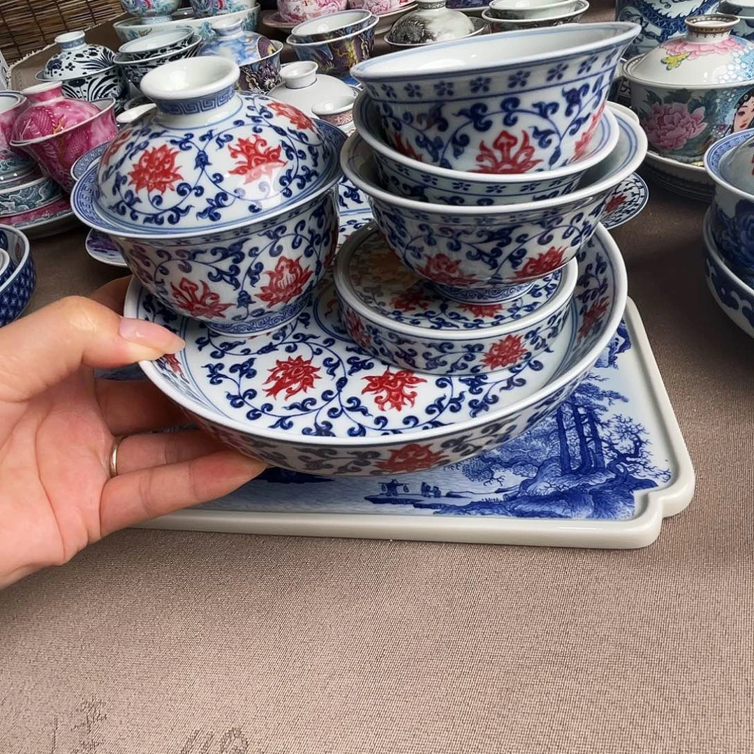 平***淡景德镇瓷器精品5件套➕客杯