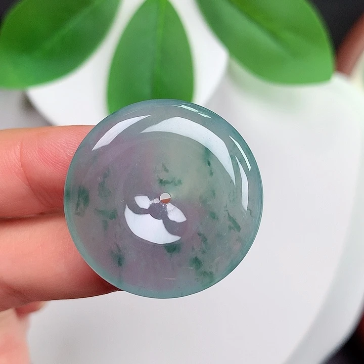 颈饰未镶嵌翡翠平安扣 29.5x5.2mm