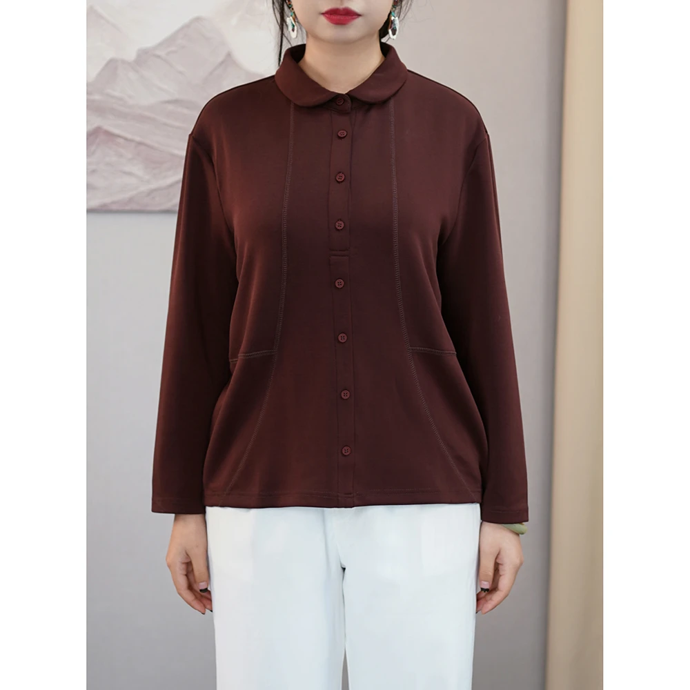 休闲卫衣百搭高级感上衣洋气质时尚衣服新款微胖妹妹大码母亲女装