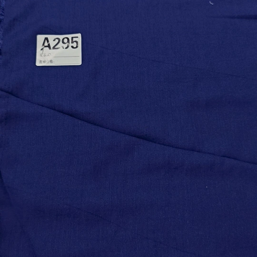 A295 藏蓝色天丝麻布料夏季凉爽适合做服装连衣裙面料