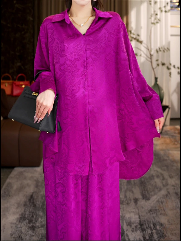 春款上新【粉黛佳人】时尚上档次洋气高档上衣裤子套装-8201#