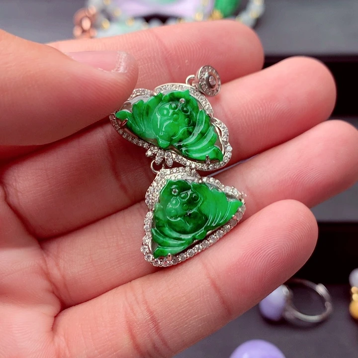 翡翠未镶嵌吊坠(不含链)