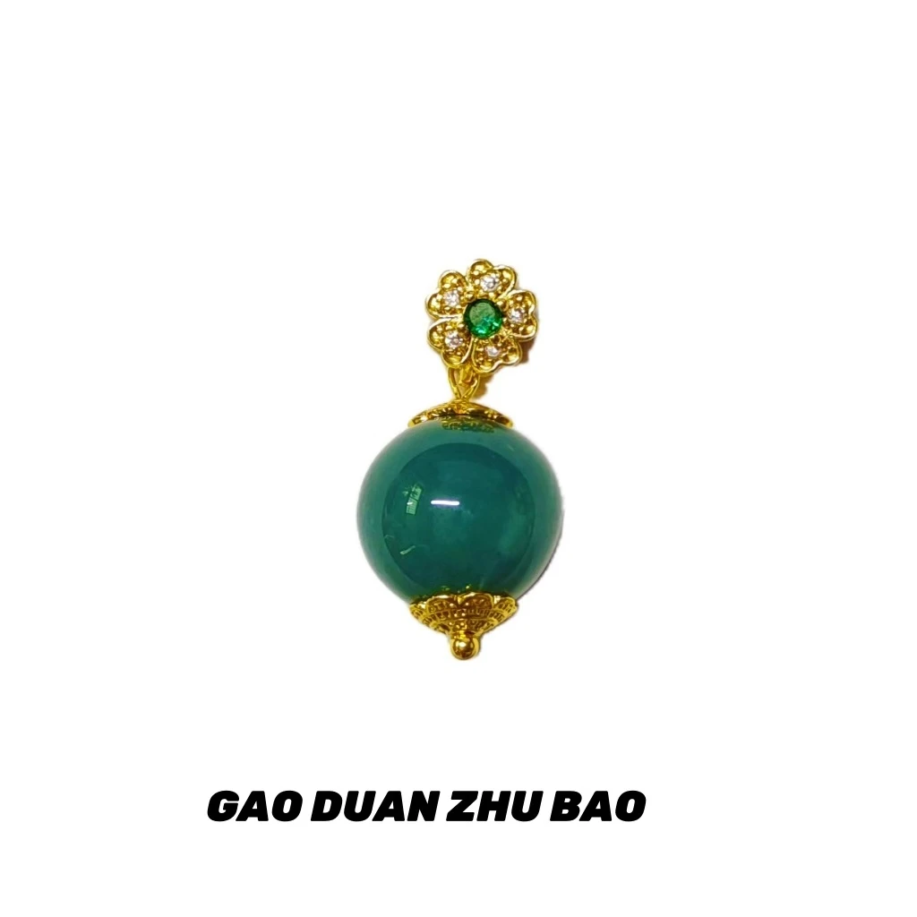 【月总】BM-S209#天然A货翡翠转运珠吊坠（赠合金链）