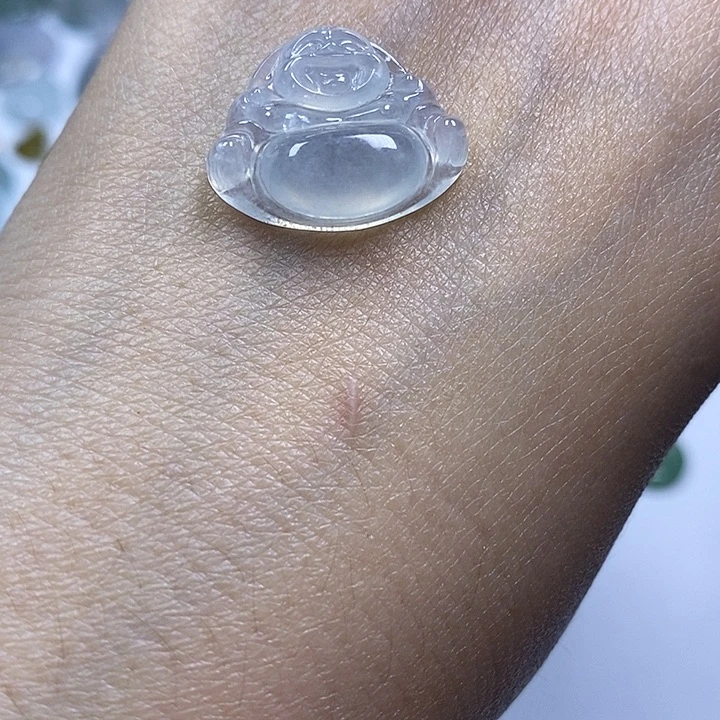 翡翠未镶嵌颈饰天然缅甸翡翠A货佛