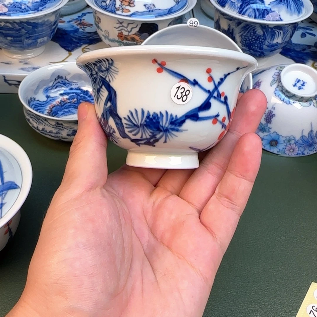 138 彦祖纯手工手绘茶具