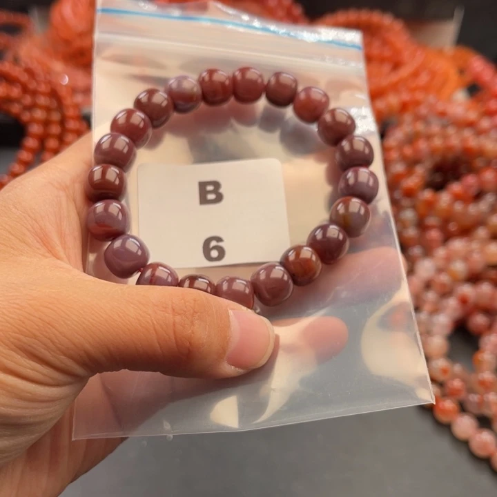 南红玛瑙未镶嵌多样性发货默认微瑕称重10mm