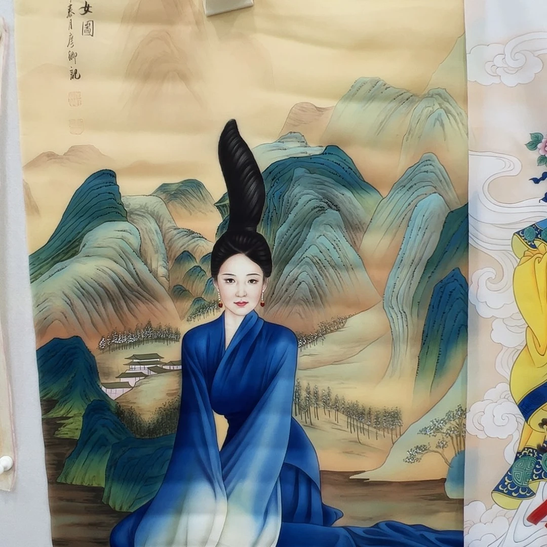*****国画精品工笔画人物