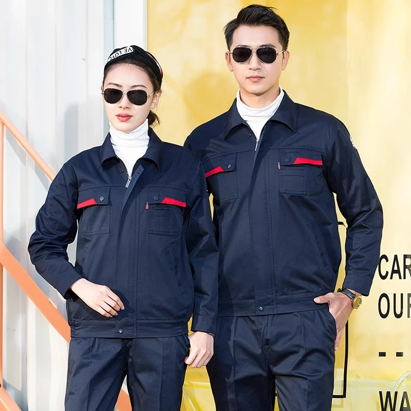 防静电工作服套装男电力局加油站电力局春秋装电工劳保服长袖套装