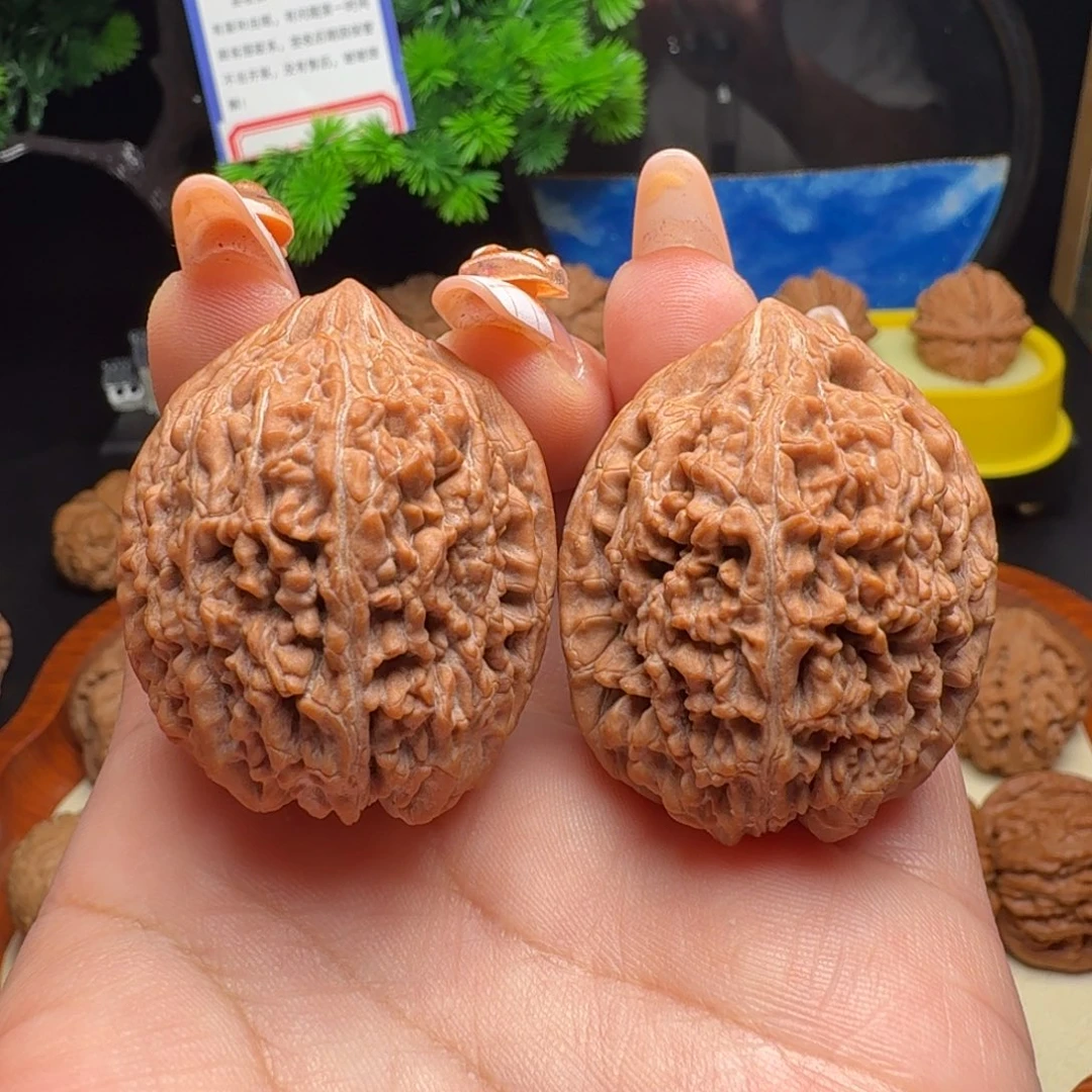 文玩核桃把件全品大蒜头35新果