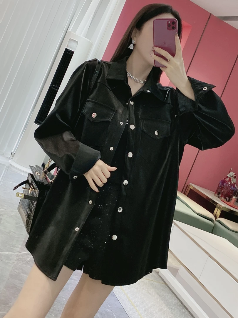 按扣韩版休闲工艺皮衣外套5090