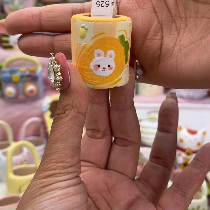 525兔子拇指花盆