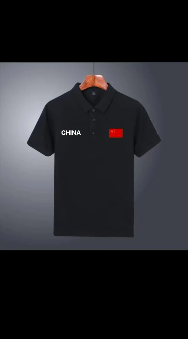 国家队国旗短袖夏季运动POLO衫T恤男女教练翻领训练定制休闲半袖
