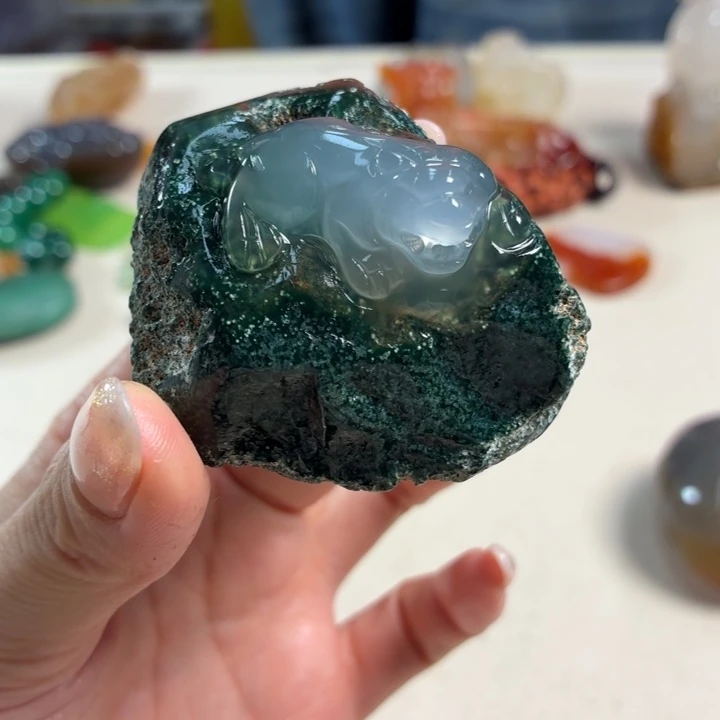 玛瑙/玉髓未镶嵌吊坠(不含链)