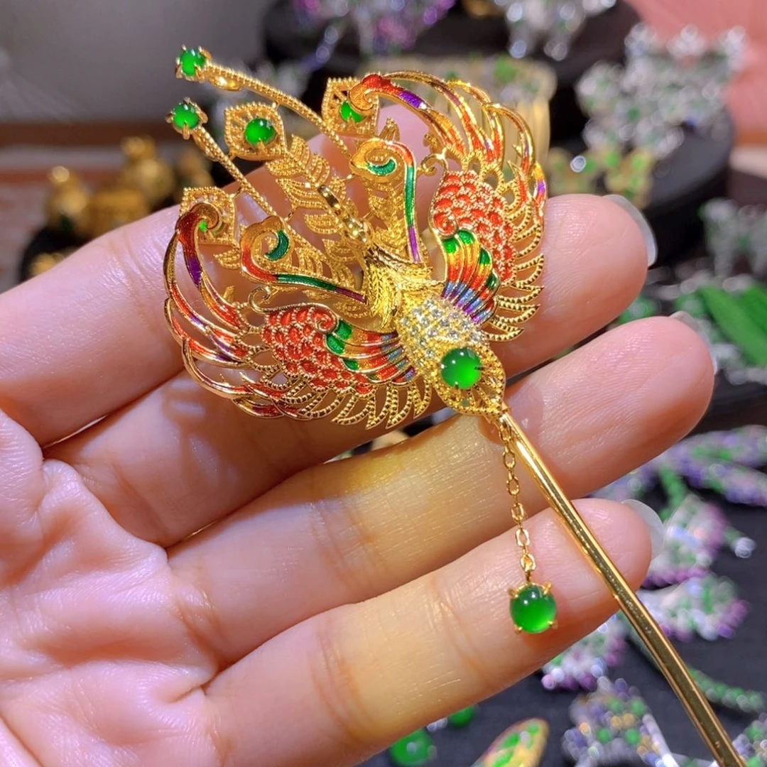 吊坠(不含链)银S925镶嵌翡翠