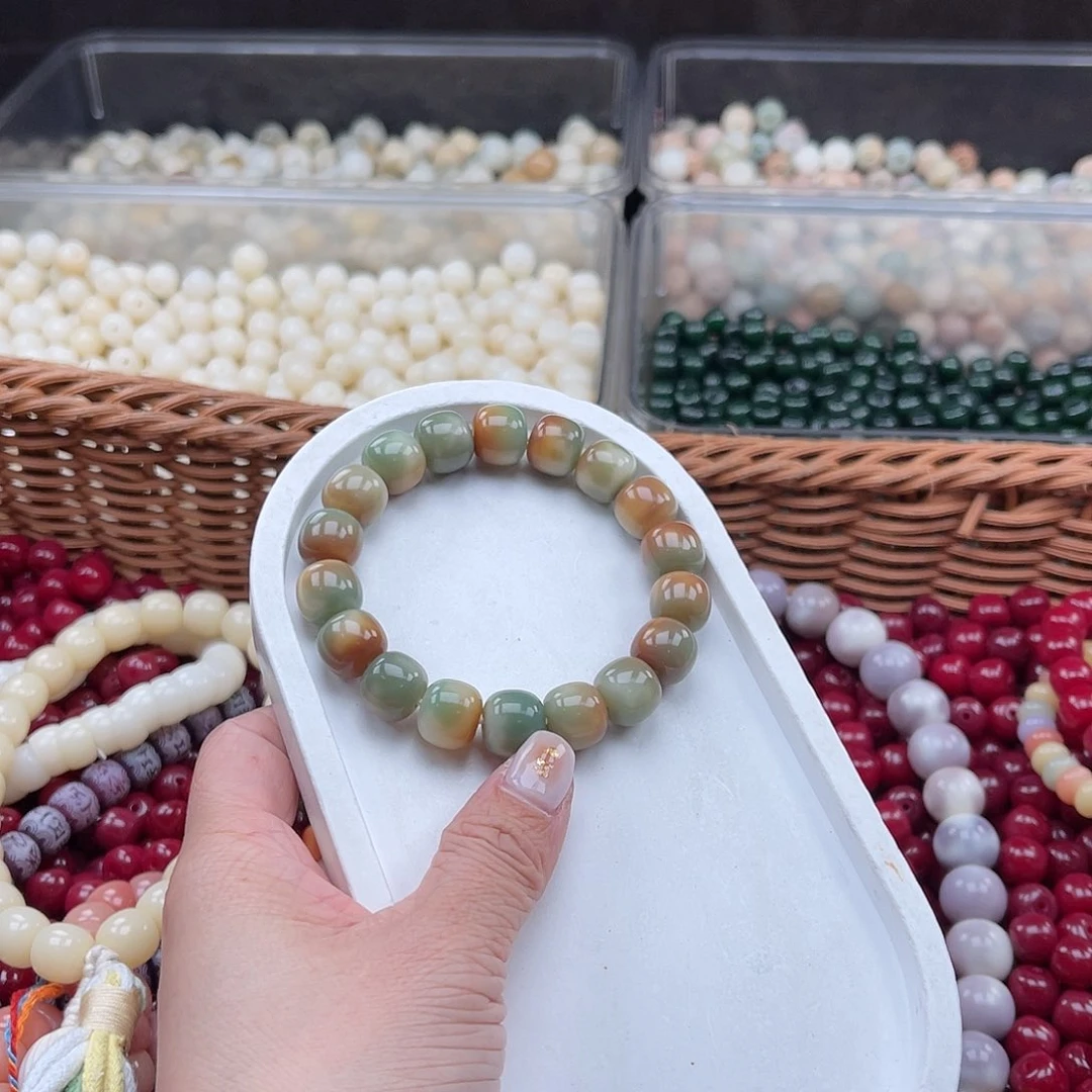 白玉菩提吊坠Q/12mm/30+6颗