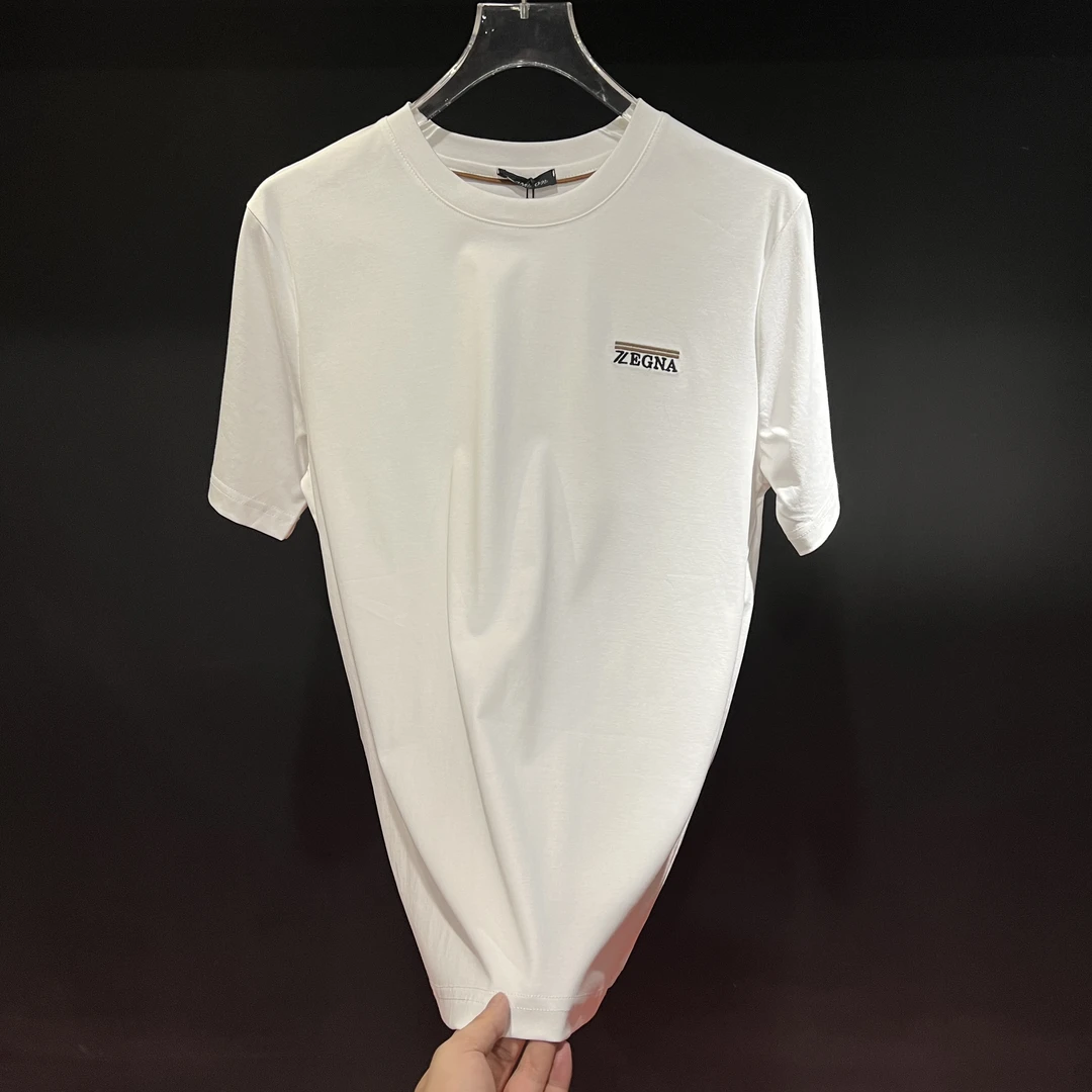 【李狠】198男士夏季潮牌休闲刺绣小标时尚圆领T恤