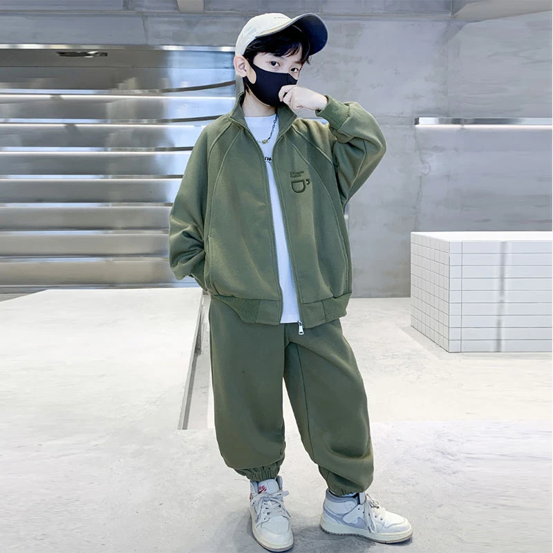 MK&UR.BV儿童装男童秋装套装25新款中大童运动男孩秋季衣服帅气潮