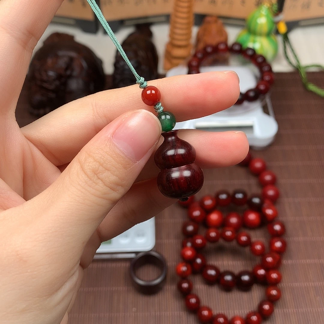 檀香紫檀（小叶紫檀）葫芦挂件