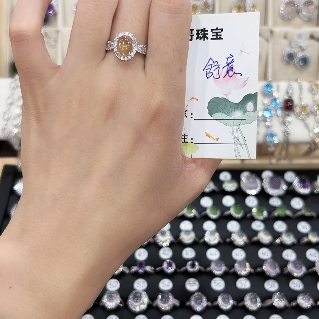 舒****银S925镶嵌蛇纹石玉手链