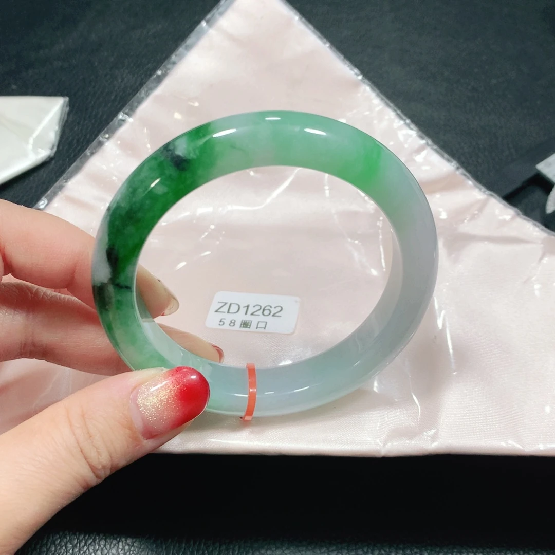 翡翠未镶嵌手镯冰胶ZD1262-03