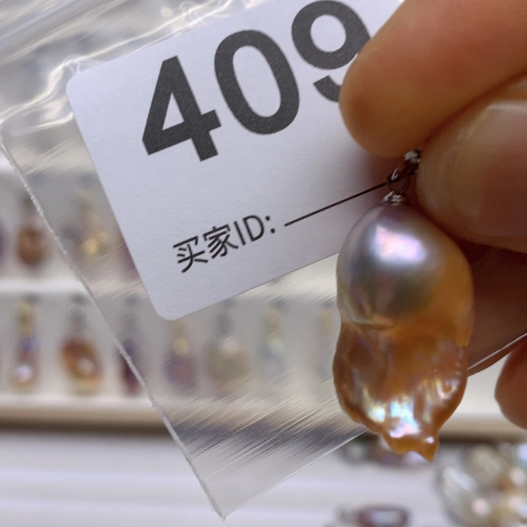 淡水珍珠颈饰银S925镶嵌409