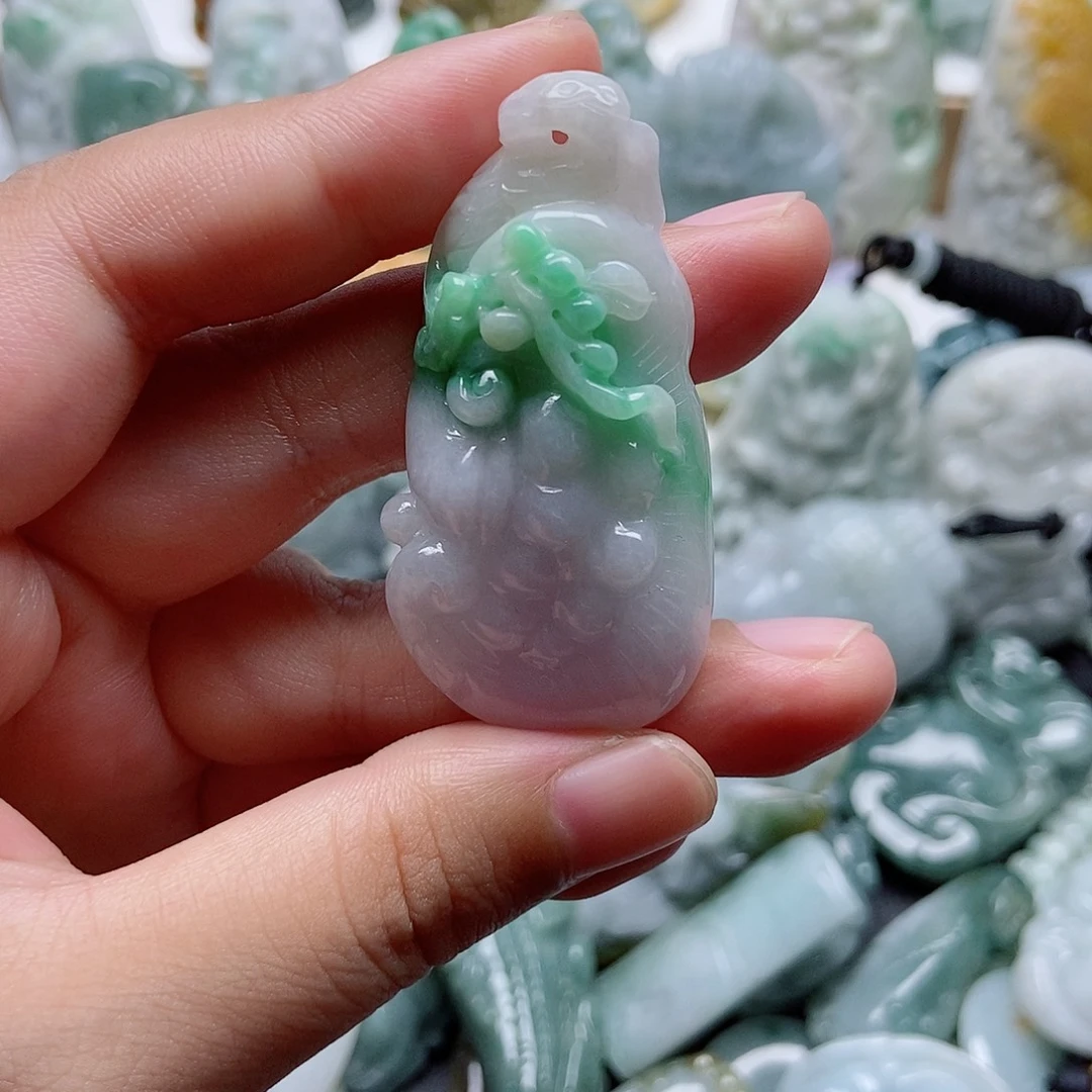 翡翠未镶嵌吊坠(不含链)1