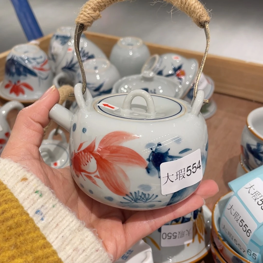 有瑕釉下彩纯手绘