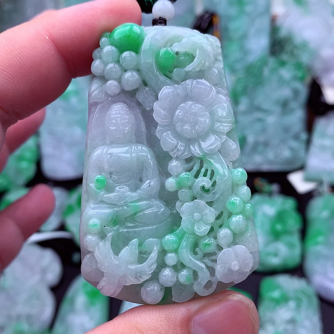 翡翠未镶嵌吊坠(不含链)