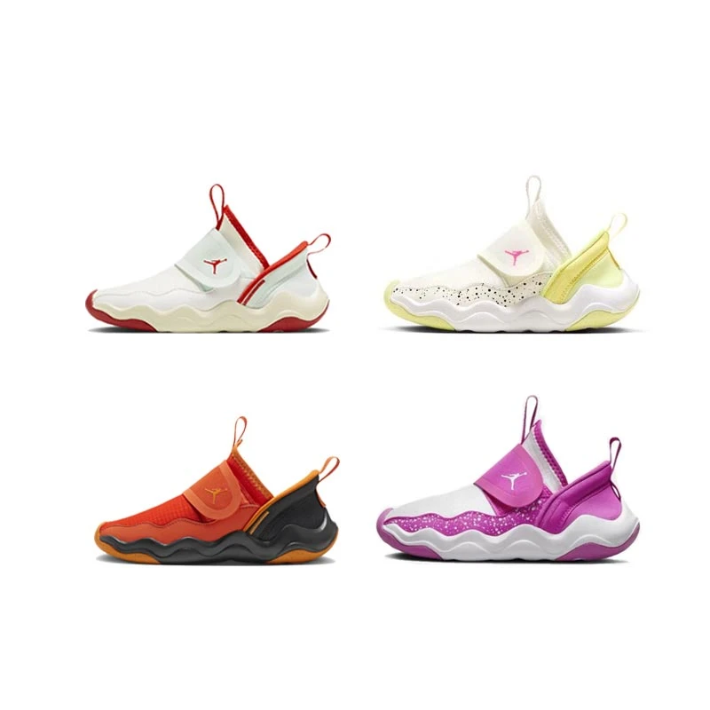 正品耐克NIKEJordan春秋儿童鞋男女童魔术贴轻便跑步运动鞋DQ9293