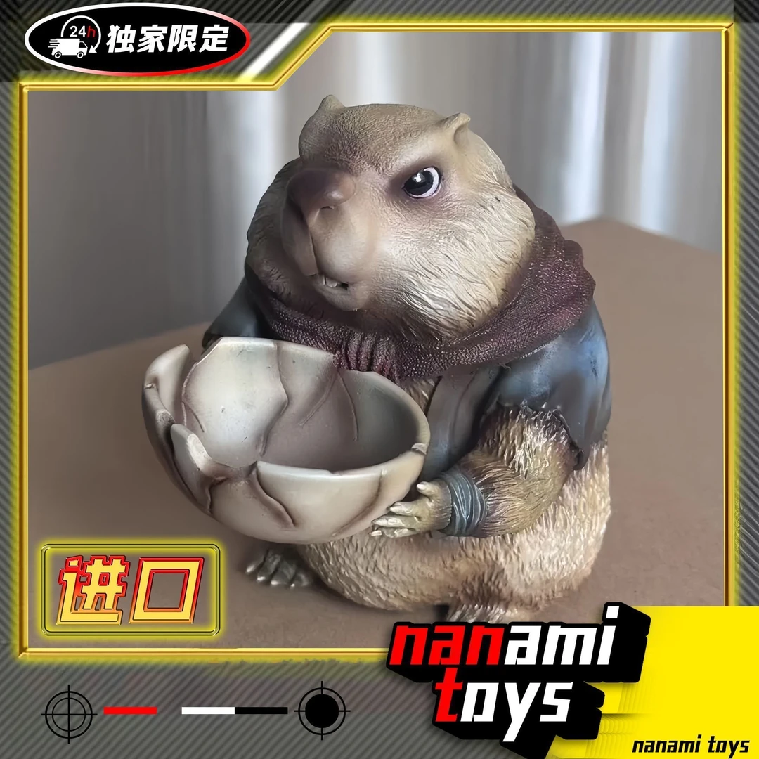 【现货】土拨鼠摆件哪吒2周边魔童闹海立体手办可爱Q版干饭人礼物