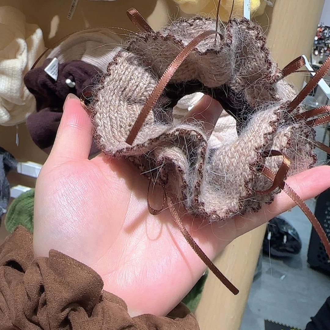 皮质非金属毛线发圈