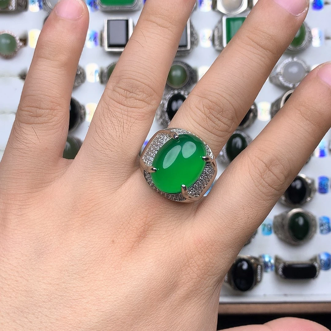 玛瑙/玉髓合金戒指