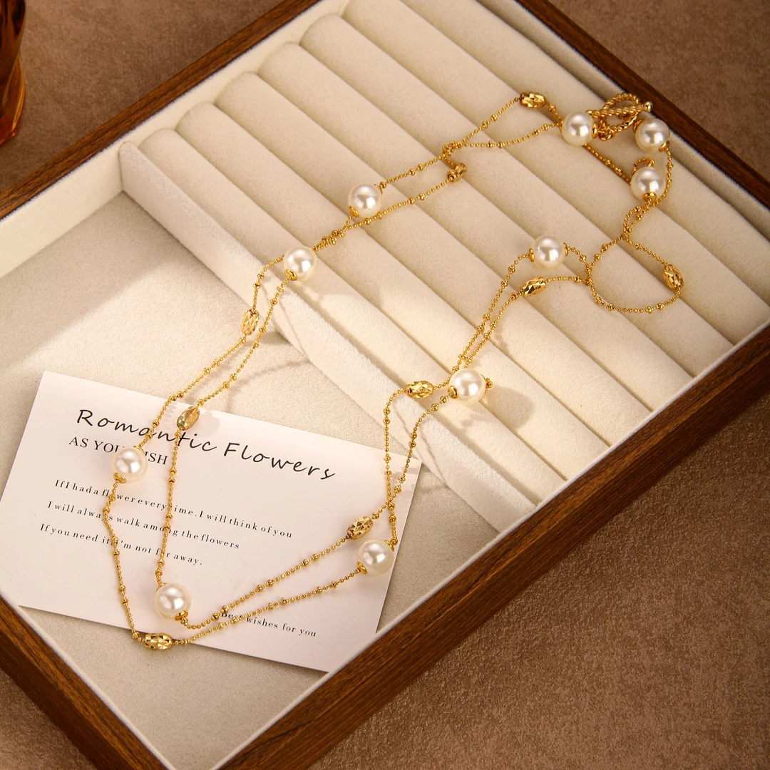 【KEFAN珂梵】原创设计链子气质女百搭几何图案项链毛衣链