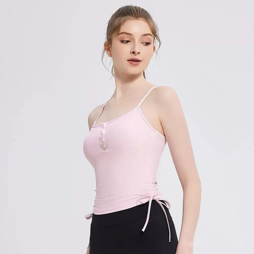 背心胸垫一体吊带健身文胸防震支撑瑜伽背心
