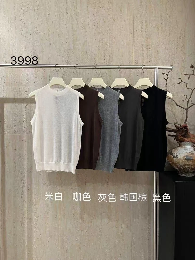 SUN FLOWER（3998#库）韩系净面显瘦宽松背心（衣长58）kc