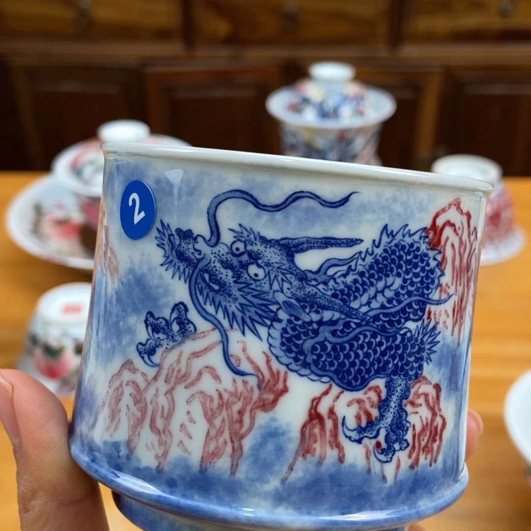 手绘现代茶具非古董